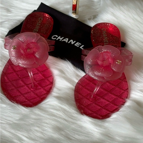 Auth Chanel Sandals 37 Never Use - Picture 4 of 16